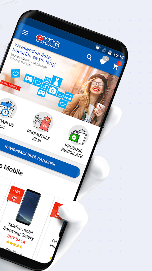Download eMAG.ro - aplicația Android 3.16.1 : SoftMobil.ro - Aplicatii gratuite Android, iPhone, Samsung telefoane si tablete
