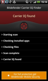 Bitdefender Carrier IQ Finder
