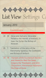 Calendar Ortodox pentru Windows Phone