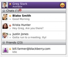 Yahoo Messenger pentru BlackBerry